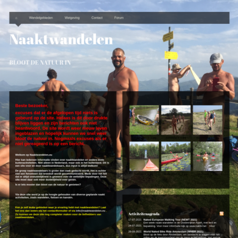 Walking naked